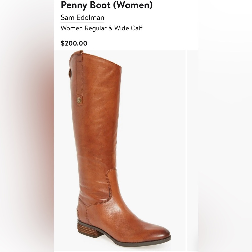 Sam Edelman Penny Riding Boot in Whiskey - Size 7.5